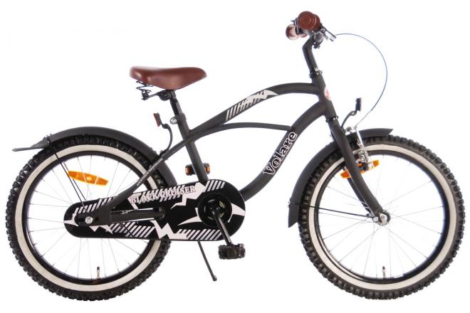 Volare Black Cruiser Vélo pour enfants - Garçons - 18 pouces - Noir - assemblé à 95%