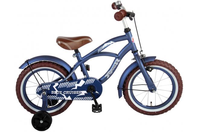 Vélo enfant Volare Blue Cruiser - garçon - 14 po - bleu - assemblé à 95 %