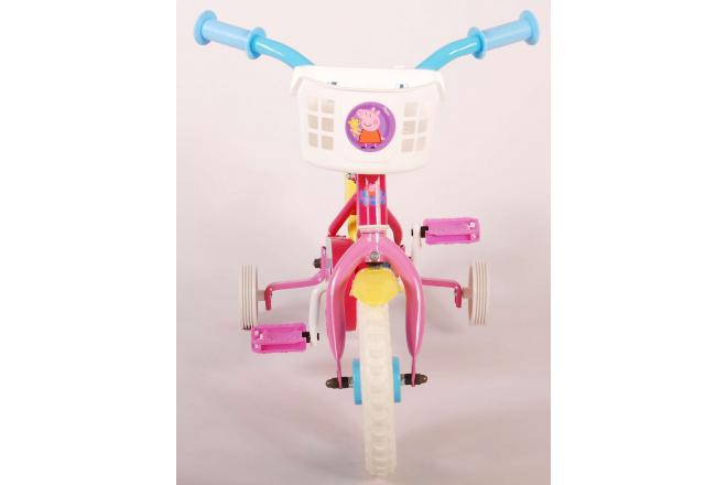 Vélo enfant Peppa Pig - fille - 10 po - rose/bleu