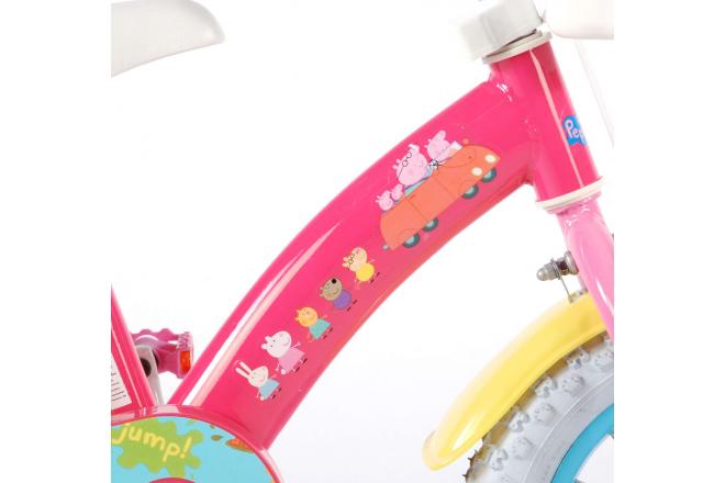 Vélo enfants Peppa Pig - Filles - 12 pouces - Rose