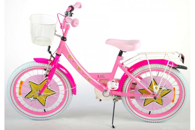 LOL Surprise Vélo d'enfant - Filles - 18 pouces - Rose - assemblé à 95%