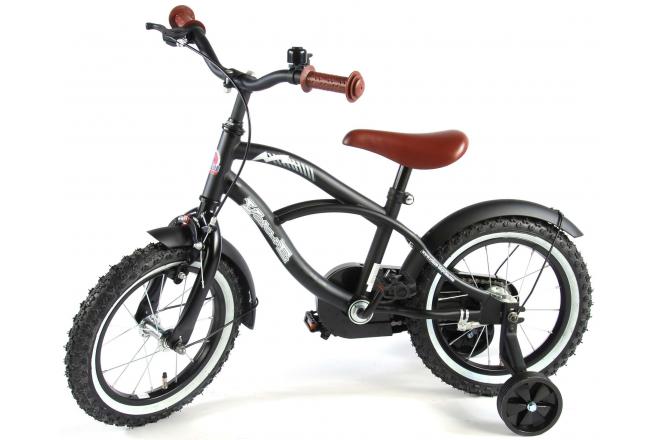 Vélo enfant Volare Black Cruiser - garçon - 14 po - noir - assemblé à 95 %