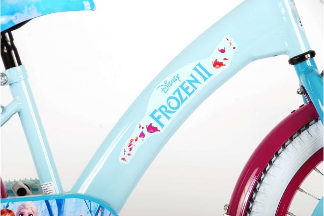 Vélo Disney Frozen 2 Kids - Filles - 18 pouces - Bleu/Violet -  assemblé à 95%