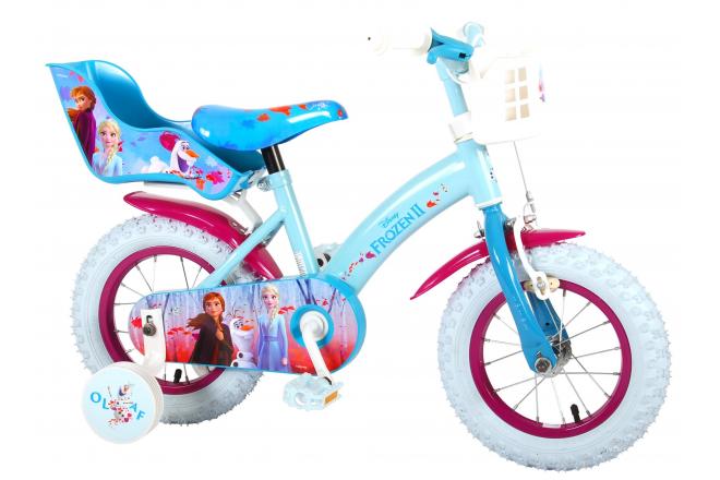Vélo enfant Disney La reine des neiges 2 - fille - 12 po - bleu/mauve