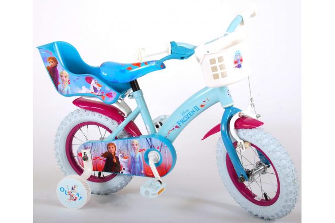 Vélo enfant Disney La reine des neiges 2 - fille - 12 po - bleu/mauve