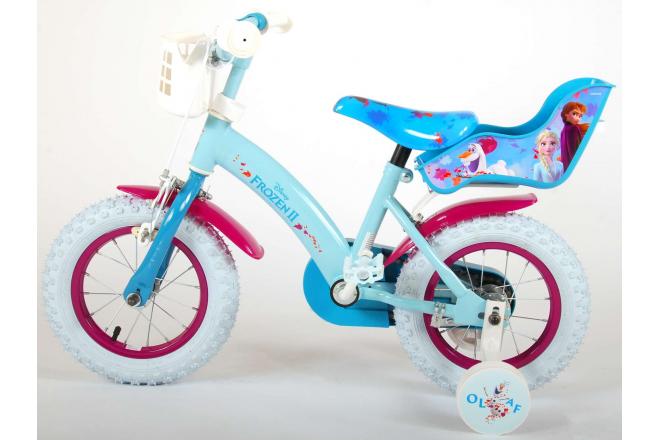 Vélo enfant Disney La reine des neiges 2 - fille - 12 po - bleu/mauve