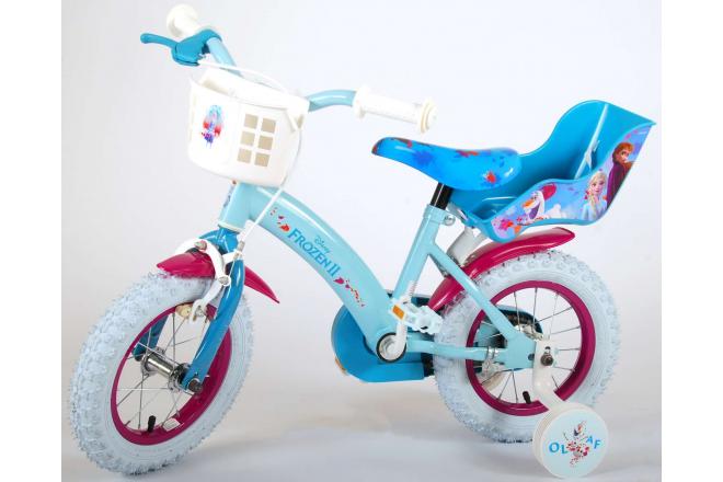 Vélo enfant Disney La reine des neiges 2 - fille - 12 po - bleu/mauve