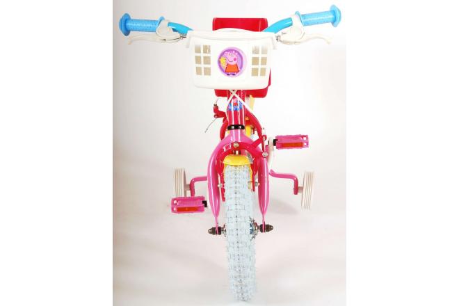 Vélo enfant Peppa Pig - fille - 12 po - rose - 2 leviers de frein