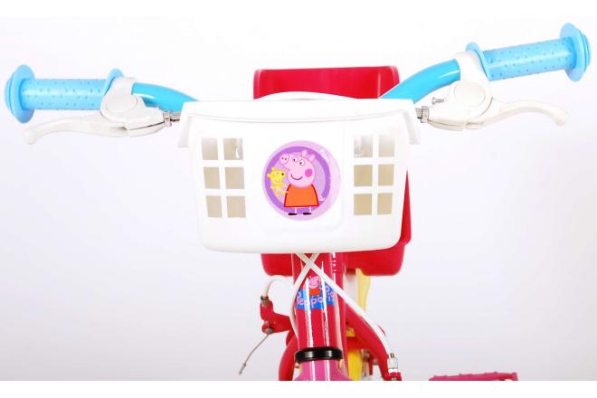 Vélo enfant Peppa Pig - fille - 12 po - rose - 2 leviers de frein