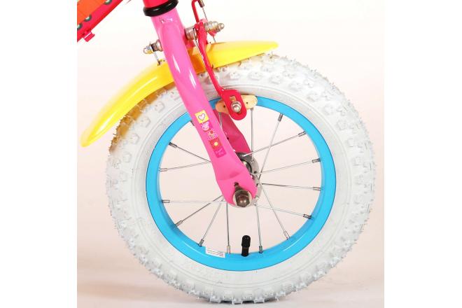 Vélo enfant Peppa Pig - fille - 12 po - rose - 2 leviers de frein