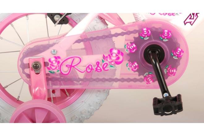 Volare Rose Vélo d'enfant - Filles - 12 pouces - Rose - 2 freins à main