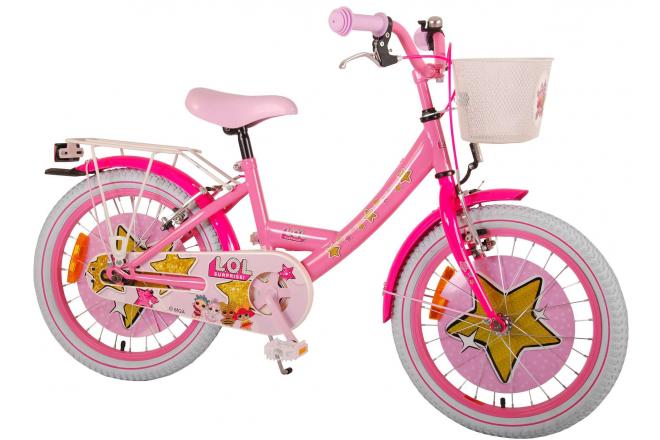 LOL Vélo enfants Surprise - Filles - 18 pouces - Rose - 2 leviers de frein