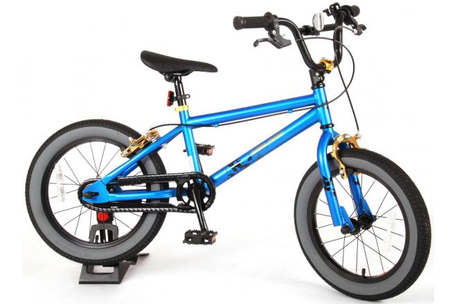 Vélo enfant Volare Cool Rider - Garçons - 16 pouces - bleu - 2 leviers de frein - assemblé à 95%