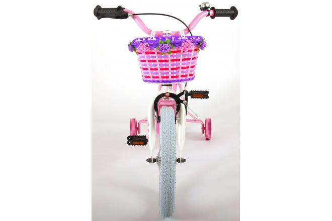 Vélo enfant Volare Rose - Fille - 16 po - Rose/Blanc - assamblé à 95%