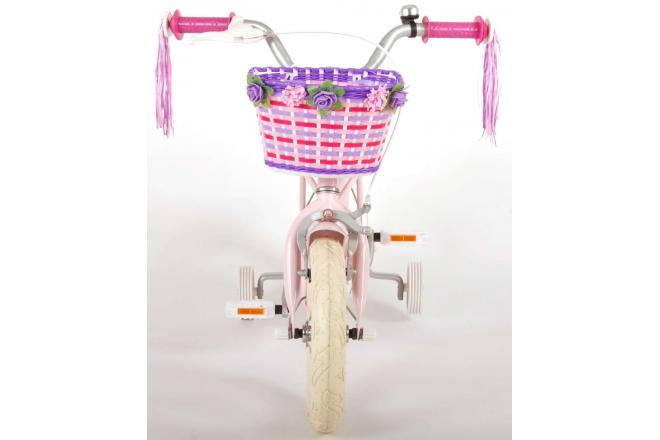 Vélo d'enfant Volare Ashley - Filles - 12 pouces - Rose - 95% assemblé