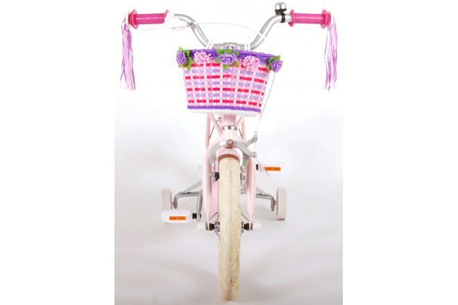 Vélo d'enfant Volare Ashley - Filles - 14 pouces - Rose - 95% assemblé