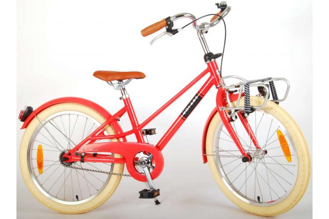 Vélo pour enfants Volare Melody - Filles - 20 pouces - Rouge corail - Prime Collection