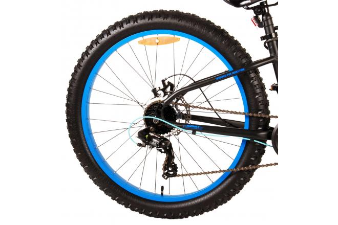 Volare Gradient Vélo pour enfants - Garçons - 26 pouces - Noir Bleu - 7 vitesses - Prime Collection
