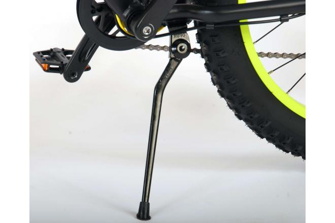 Volare Gradient Vélo pour enfants - Garçons - 24 pouces - Noir Vert Jaune - 7 vitesses - Prime Collection