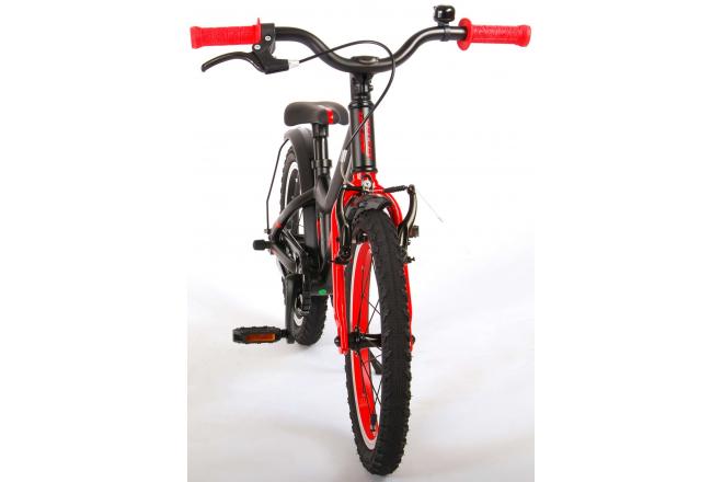 Volare Blaster Bicyclette pour enfants - Garçons - 16 pouces - Noir Rouge - Prime Collection