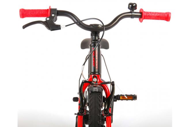 Volare Blaster Bicyclette pour enfants - Garçons - 16 pouces - Noir Rouge - Prime Collection