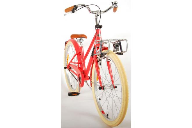 Vélo pour enfants Volare Melody - Filles - 24 pouces - Rouge corail - Prime Collection