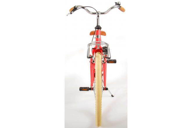 Vélo pour enfants Volare Melody - Filles - 24 pouces - Rouge corail - Prime Collection