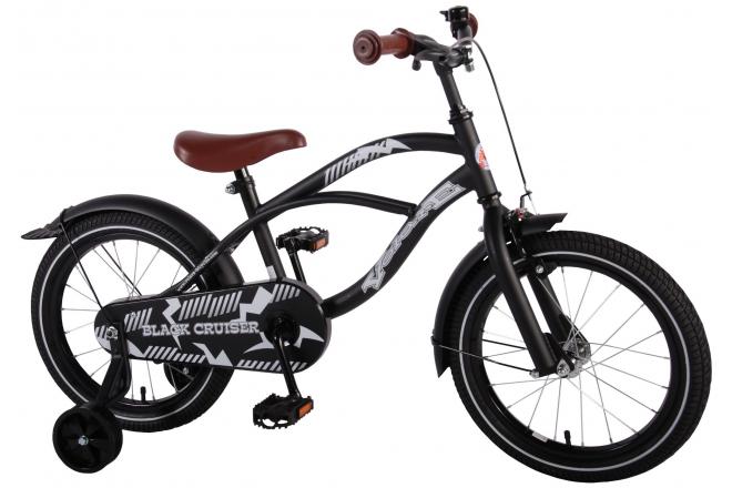 Volare Black Cruiser Vélo pour enfants - Garçons - 16 pouces - Noir