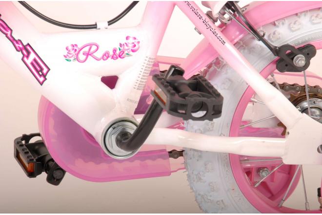 Volare Rose Vélo d'enfant - Filles - 12 pouces - Rose - 2 freins à main