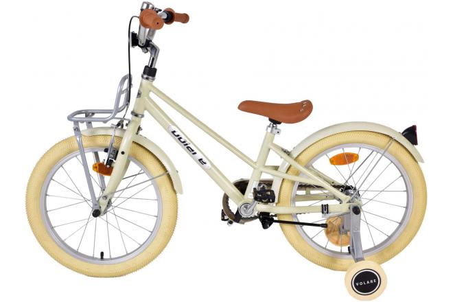 Vélo pour enfants Volare Melody - Filles - 18 pouces - Sable - Prime Collection