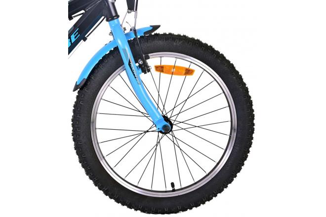 Vélo pour enfants Volare Rocky - 20 pouces - Noir Bleu - 95% de finition - Prime Collection