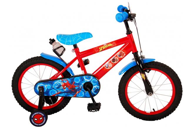 Spider-Man vélo pour enfants - Garçons - 16 pouces - Bleu Rouge