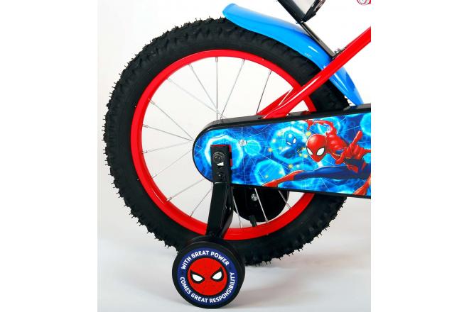 Spider-Man vélo pour enfants - Garçons - 16 pouces - Bleu Rouge