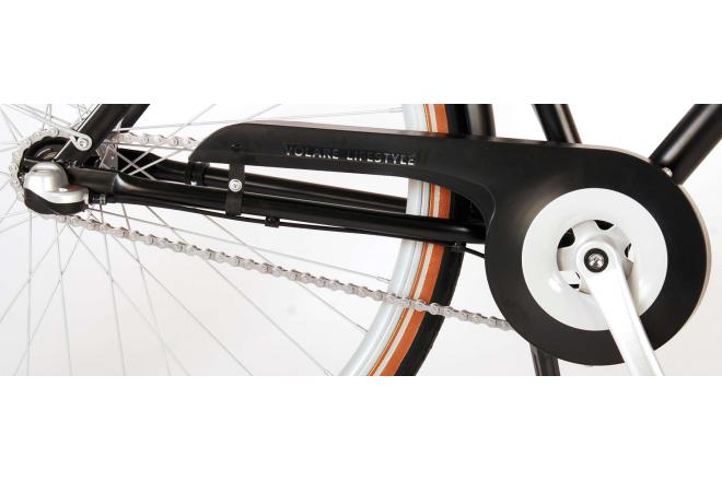 Volare Lifestyle Vélo pour homme - Homme - 28 pouces - 48 centimètres - noir satiné - Shimano Nexus 3 vitesses