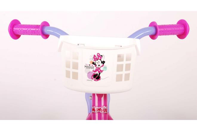 Vélo pour enfants Disney Minnie Cutest Ever! - Filles - 10 pouces - Rose / Blanc / Violet