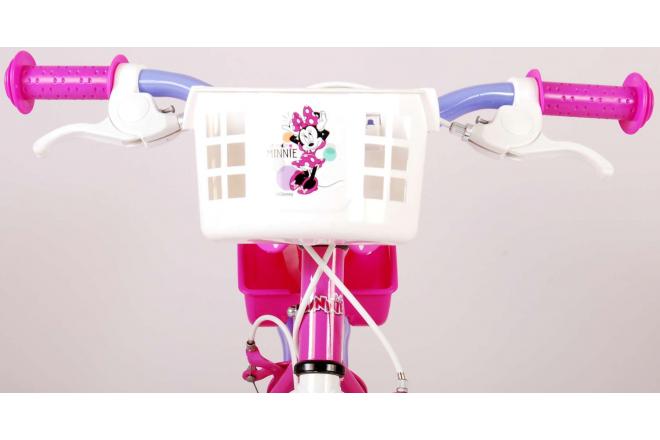 Disney Minnie Cutest Ever ! - Vélo pour enfants - Filles - 14 pouces - Rose - Deux freins à main