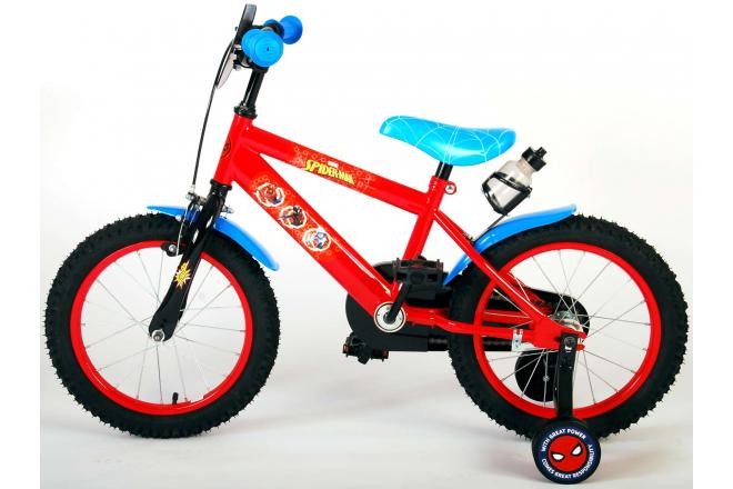 Spider-Man vélo pour enfants - Garçons - 16 pouces - Bleu Rouge
