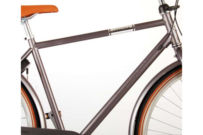 Volare Lifestyle Vélo pour homme - Homme - 51 centimètres - Gris - Shimano Nexus 3 vitesses