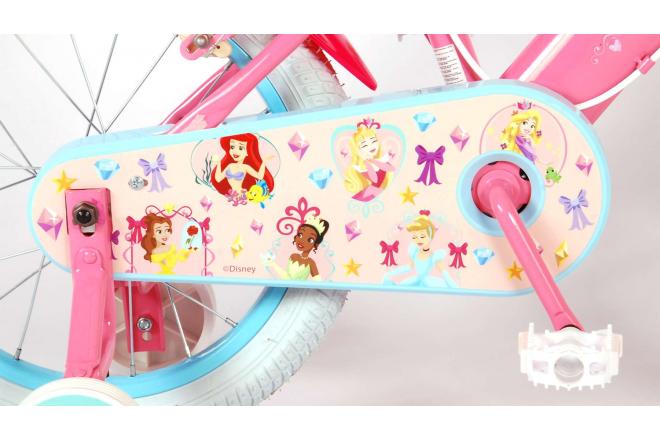 Vélo pour enfants Disney Princesse - Filles - 16 pouces - Rose - Freins à deux mains