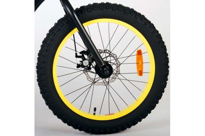 Volare Gradient Vélo pour enfants - Garçons - 20 pouces - Noir Jaune Vert - 6 vitesses - Prime Collection