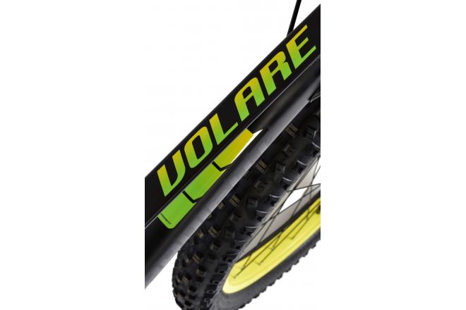 Volare Gradient Vélo pour enfants - Garçons - 26 pouces - Noir Jaune Vert - 7 vitesses - Prime Collection