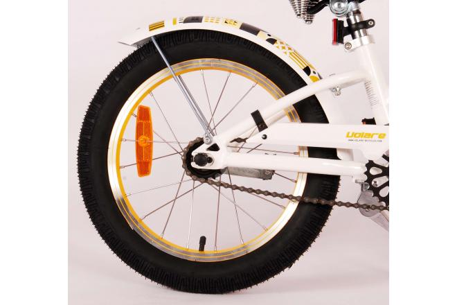 Vélo d'enfant Volare Miracle Cruiser - Filles - 16 pouces - Blanc - Prime Collection