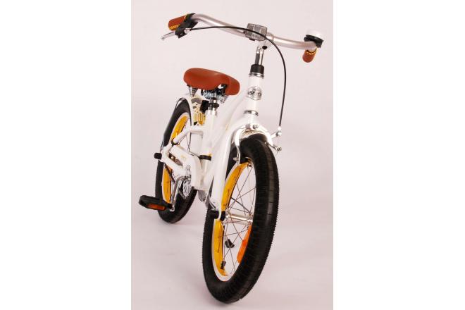 Vélo d'enfant Volare Miracle Cruiser - Filles - 16 pouces - Blanc - Prime Collection