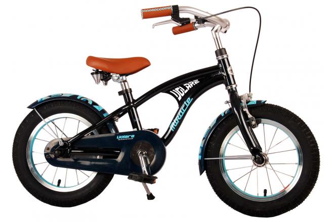 Vélo d'enfant Volare Miracle Cruiser - Garçons - 14 pouces - Mat Blue - Prime Collection