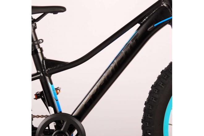 Volare Gradient Vélo pour enfants - Garçons - 20 pouces - Noir Bleu Aqua - 6 vitesses - Prime Collection
