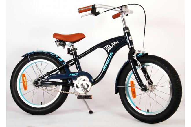 Vélo d'enfant Volare Miracle Cruiser - Garçons - 16 pouces - Mat Blue - Prime Collection