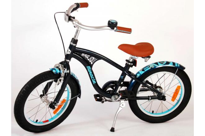 Vélo d'enfant Volare Miracle Cruiser - Garçons - 16 pouces - Mat Blue - Prime Collection