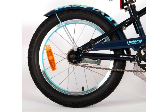 Vélo d'enfant Volare Miracle Cruiser - Garçons - 16 pouces - Mat Blue - Prime Collection