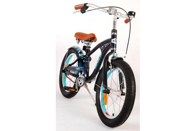 Vélo d'enfant Volare Miracle Cruiser - Garçons - 16 pouces - Mat Blue - Prime Collection