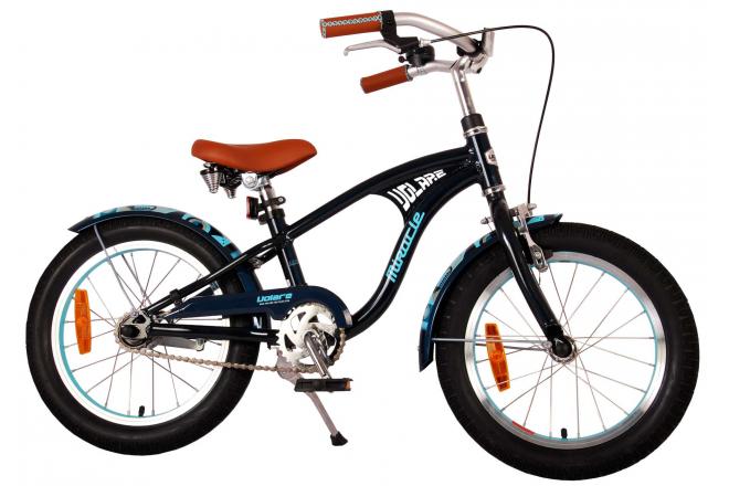 Vélo d'enfant Volare Miracle Cruiser - Garçons - 16 pouces - Mat Blue - Prime Collection